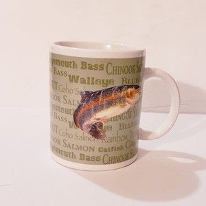 Field and Stream Trout Coffee Mug Cup 12 oz Outdoor Adventure Fish